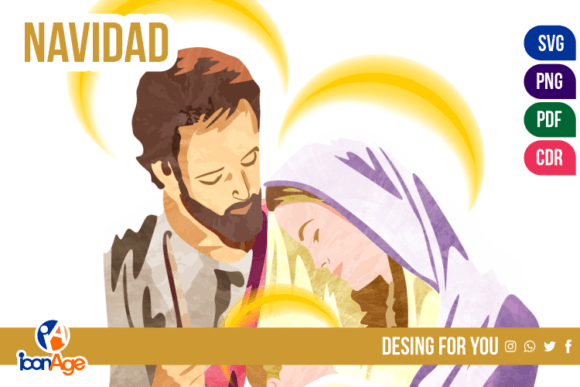 Christmas Crib PESEBRE NAVIDAD: Festive Illustrations