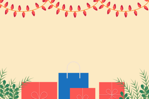 Christmas Gift Background: Premium Illustrations