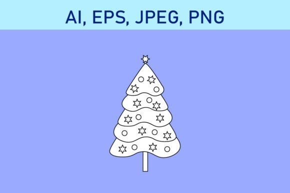 Christmas Tree and Ornaments: Premium Illustrations