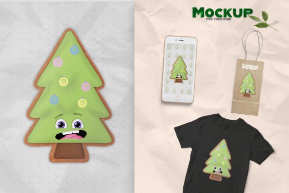 Christmas Tree Cookie Character Design: Top Illustrations