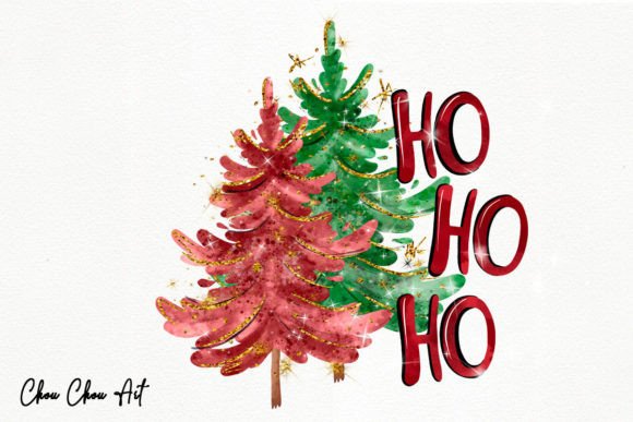 Christmas Tree Ho Ho Ho Sublimation Illustrations Review