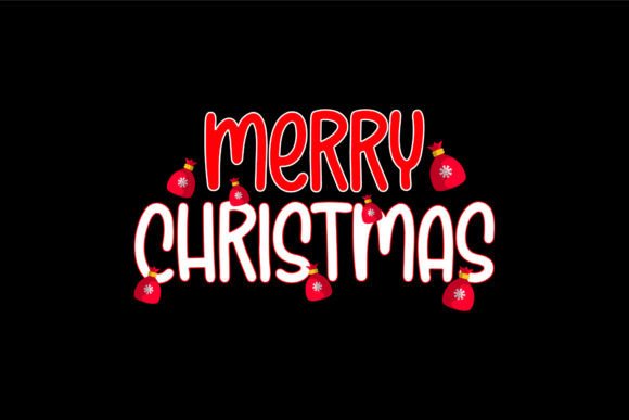 Christmas Typography Background: Fresh Illustrations
