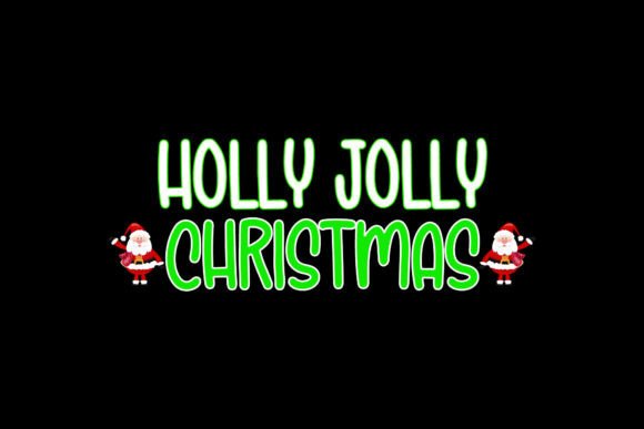 Christmas Typography Greeting Vector: Festive Illustrations