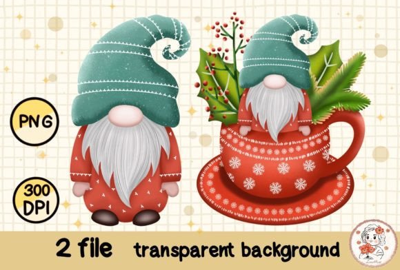 Cute Gnome Christmas 2: Festive Illustrations for Brands