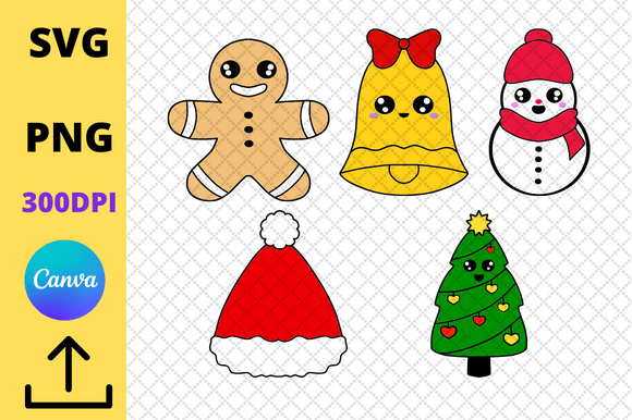 Kawaii Christmas Clipart: Cute Illustrations for Sellers