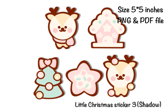 Little Christmas Sticker 3: Festive Illustrations for Brands