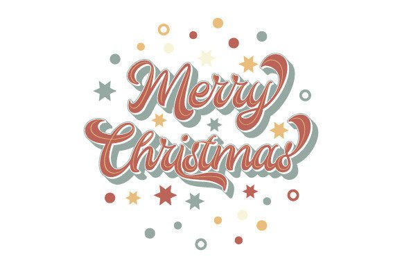 Merry Christmas Vintage EPS: Colorful Illustrations