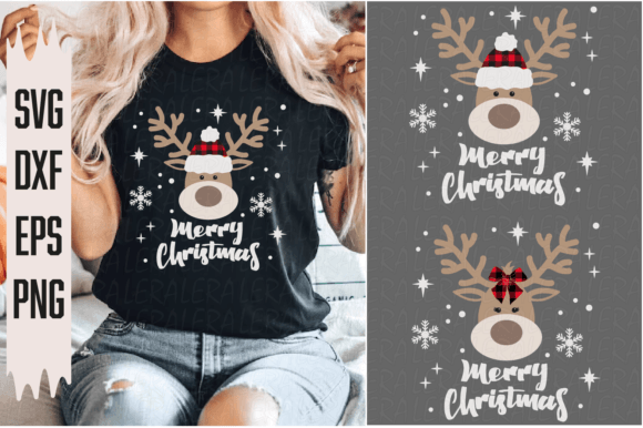 Reindeer, Merry Christmas: Premium Illustrations