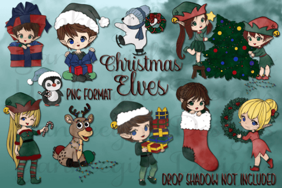 Watercolor Christmas Elves: A Designer's Review for Holiday Stitching