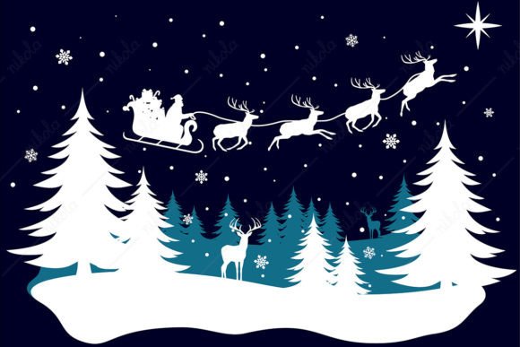 Winter Landscape Christmas Santa Sleigh: A Designer's Review