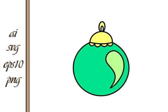 Xmas Tree Ball Doodle: Festive Illustrations for Crafts